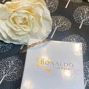Ronaldo Jewelry Gold and Silver Bracelet